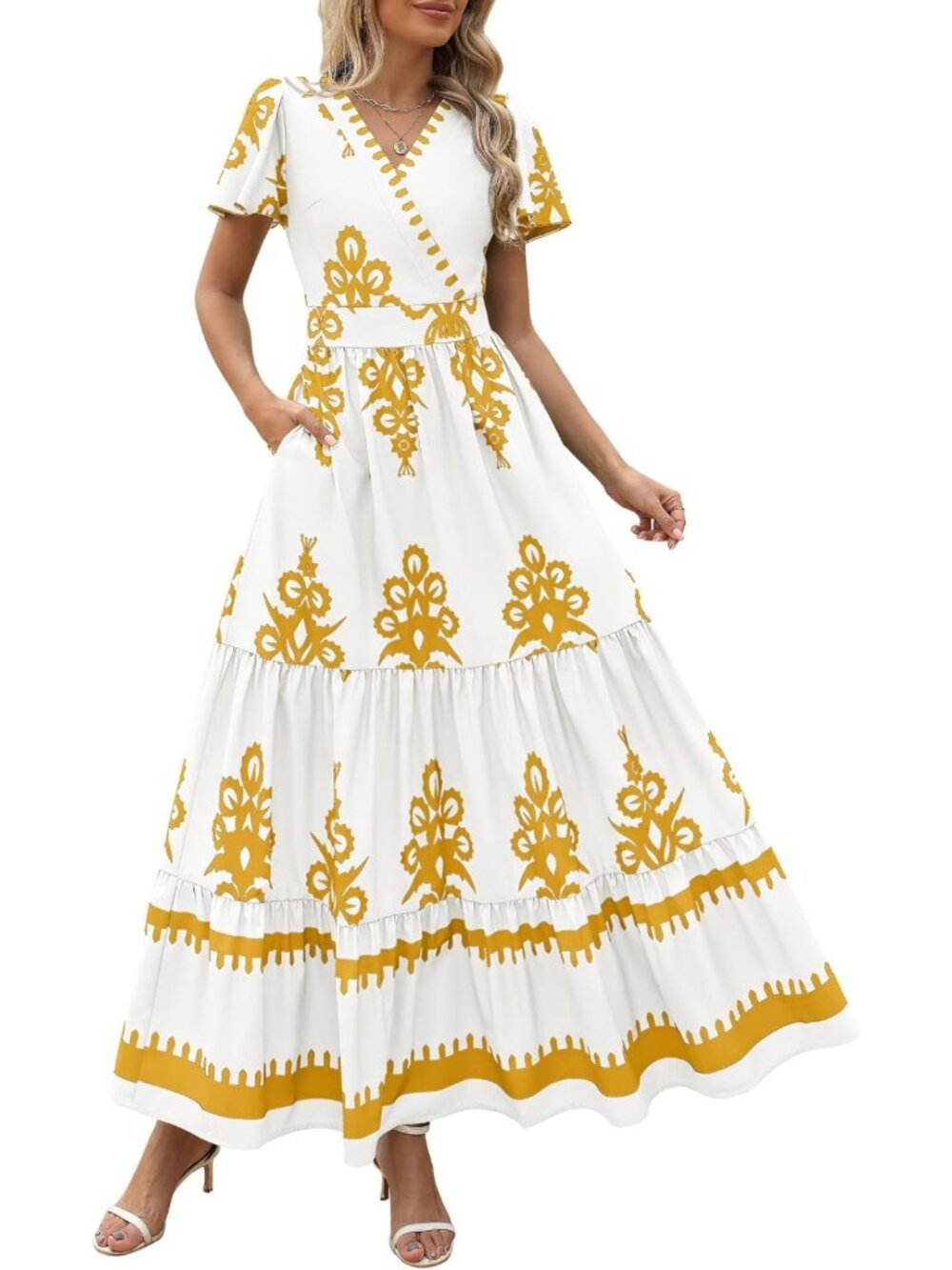 Floral Boho Maxi Dress for Women | Summer Beach Dress | Elegant Casual Style